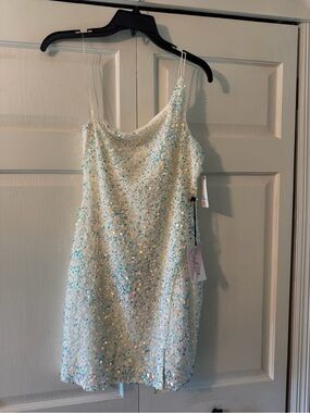 midnight doll one shoulder sequin front slit bodycon dress Midnight Doll One Shoulder Sequin Front Slit Bodycon Dress